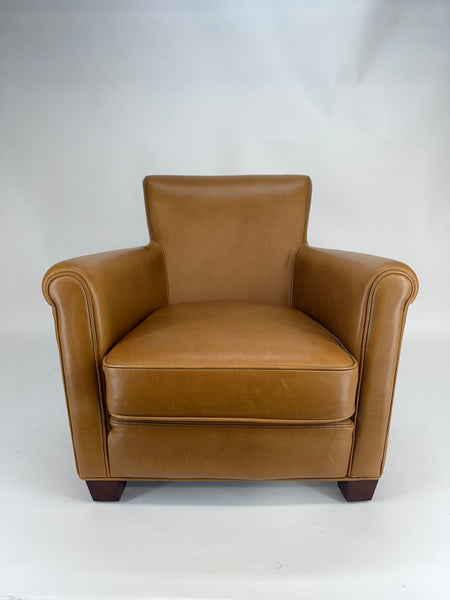 Pair of Leather Club Chairs