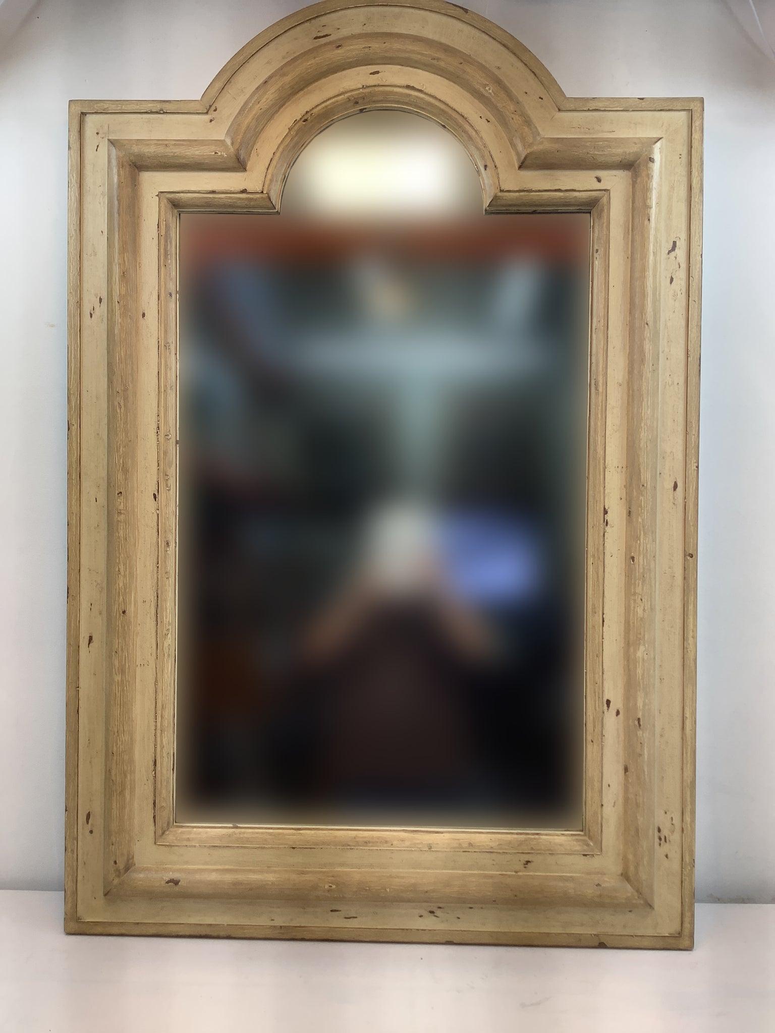 Arched  Tri-color painted Mirror