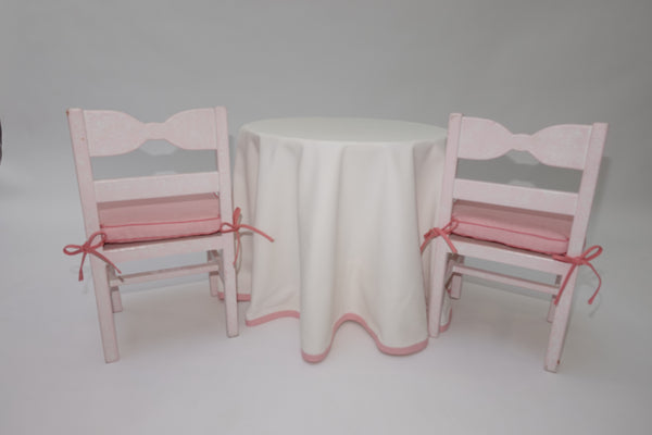 Painted Bow Table and Chairs